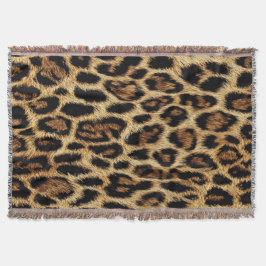 Luxury Leopard Skin Elegant Wild Animal Fur Design Filt