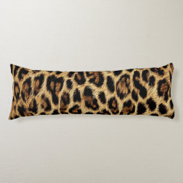 Luxury Leopard Skin Elegant Wild Animal Fur Design Kroppskudde