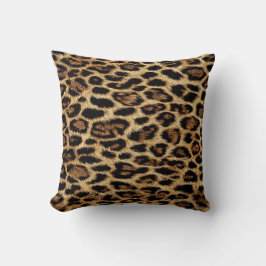 Luxury Leopard Skin Elegant Wild Animal Fur Design Kudde
