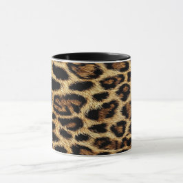 Luxury Leopard Skin Elegant Wild Animal Fur Design Mugg