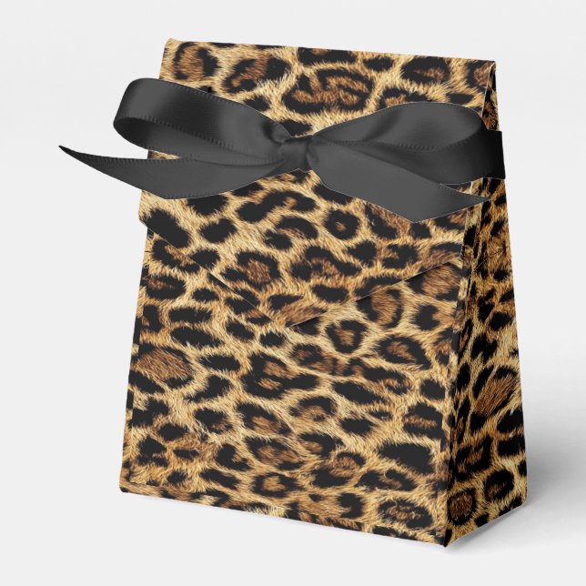 Luxury Leopard Skin Elegant Wild Animal Fur Design Presentaskar (Framsidan Sidan)