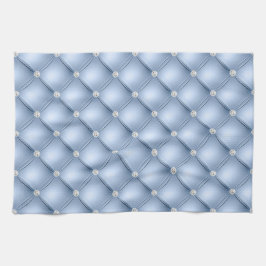 Luxury Light Blue Diamond Tuabled Mönster Kökshandduk