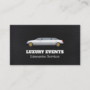 Luxury Limousine Läder Visitkort