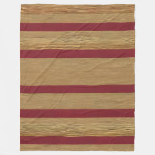 Luxury Linen Modern Burgundy Guld Collection Fleecefilt