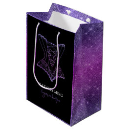 Luxury Lingerie Boutique Logotyp Lila Glitter Medi