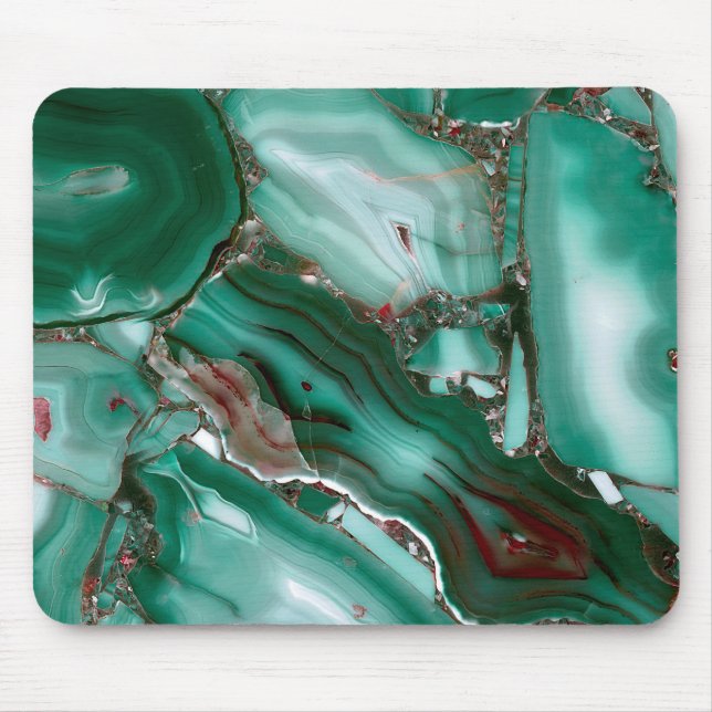 Luxury Malachite Gemstone Agate Marble Musmatta (Framsidan)