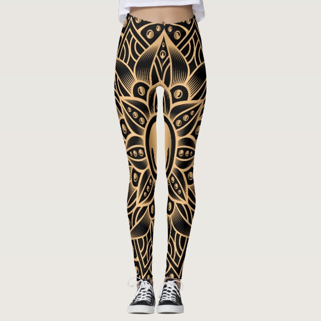 Luxury Mandala 12 Leggings (Framsida)