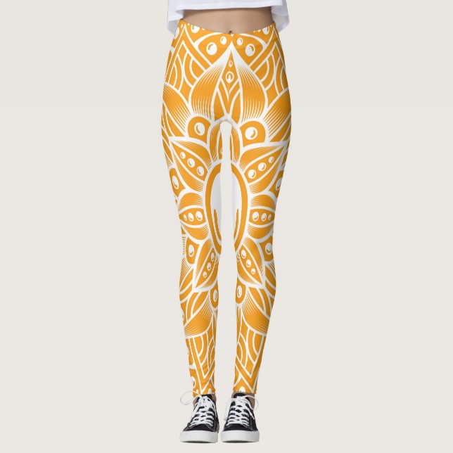 Luxury Mandala 13 Leggings (Framsida)