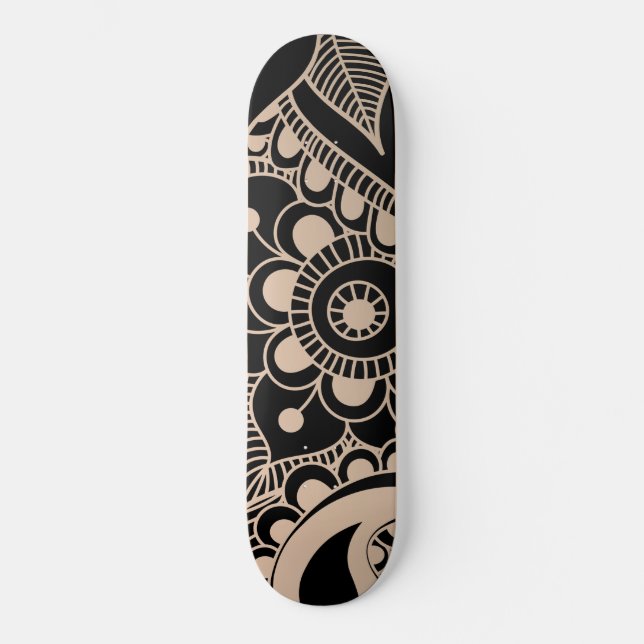 Luxury Mandala 42 Mini Skateboard Bräda 18,5 Cm (Framsida)