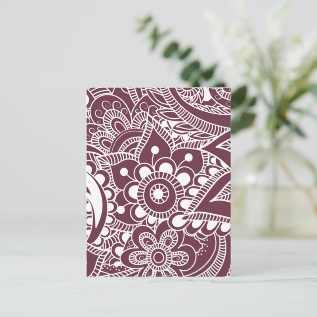 Luxury Mandala 44 Helg Vykort (Stående Fram)