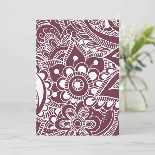 Luxury Mandala 44 Tack Kort (Stående Fram)