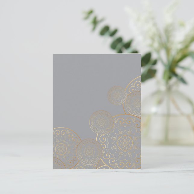 Luxury Mandala 49 Helg Vykort (Stående Fram)
