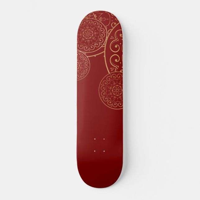 Luxury Mandala 50 Mini Skateboard Bräda 18,5 Cm (Framsida)