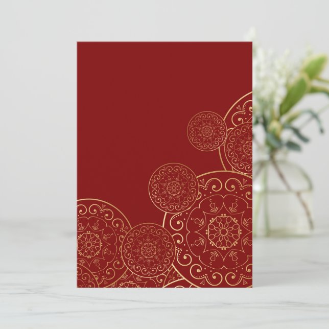 Luxury Mandala 50 Tack Kort (Stående Fram)