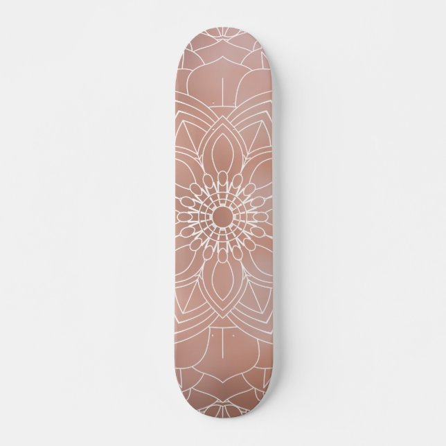 Luxury Mandala 53 Mini Skateboard Bräda 18,5 Cm (Framsida)