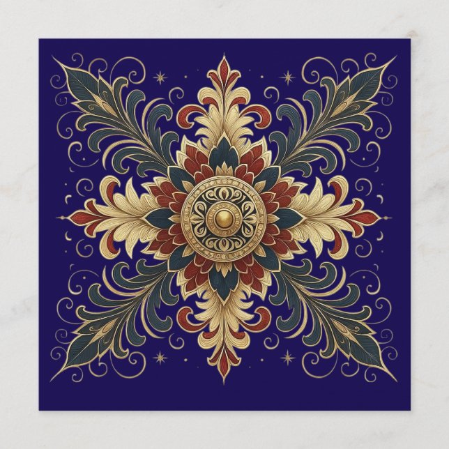 Luxury Mandala  Inbjudningar (Framsida)