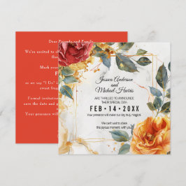 Luxury Marble Dreams: Orange Ro Elegance Spara Datumet