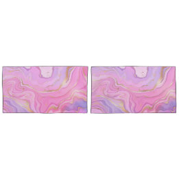 Luxury Marble Glitter Rosa Lila Guld