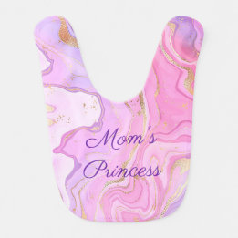 Luxury Marble Glitter Rosa Lila Guld Hakklapp