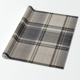Luxury Masculine Modern Tartan Gift Wrap Presentpapper