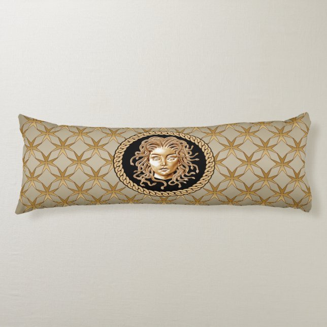 Luxury Medusa Guld Body Pillow Kroppskudde (Framsidan)