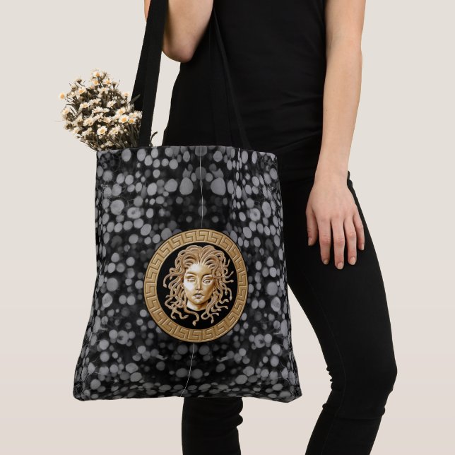 Luxury Medusa Medalion Tygkasse (Närbild)