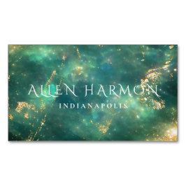 Luxury Minimal Custom Family Name | 5-Minute Edit Magnetiska Visitkort