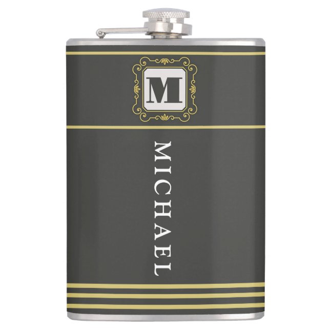 Luxury minimal Modern monogram Fickplunta (Framsidan)