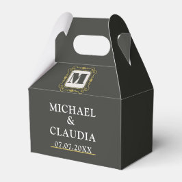 Luxury minimal Modern monogram Presentaskar