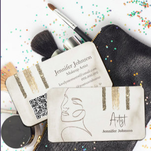 LUXury Minimalist Ansikte Beauty Visitkort