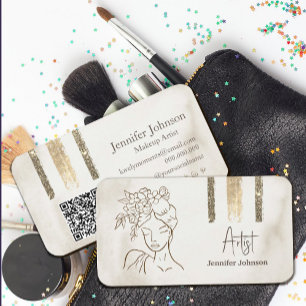 LUXury Minimalist Ansikte Beauty Visitkort