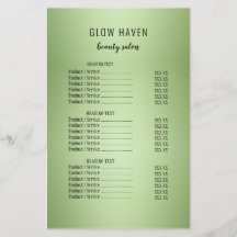 Luxury Mint Grönt Beauty Salon