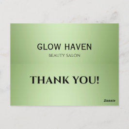 Luxury Mint Grönt Beauty Salon Vykort