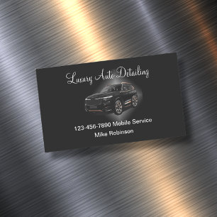Luxury Mobile Detailing Affärskort Magnet