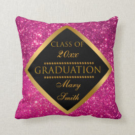 Luxury Modern Customique Rosa Glitter Kudde