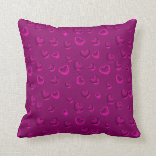 Luxury Modern Elegant Glitter Rosa Heart Kudde