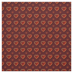 Luxury Modern Elegant Kärlek Red Guld Heart Tyg