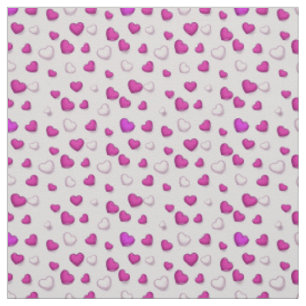 Luxury Modern Elegant Kärlek Rosa Heart Tyg