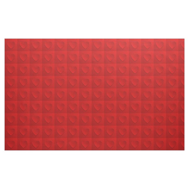 Luxury Modern Elegant Red Heart Tyg (Yard)