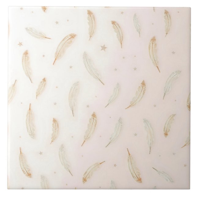 Luxury Modern Feathers Boho Collection Kakelplatta (Framsidan)