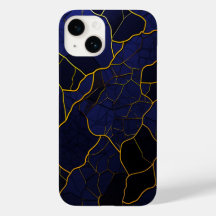 Luxury Modern Golden Navy Struktur Mönster