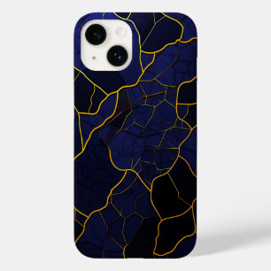 Luxury Modern Golden Navy Struktur Mönster