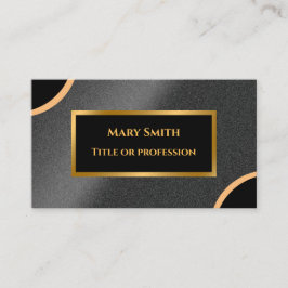Luxury Modern Guld Black Professionell Visitkort