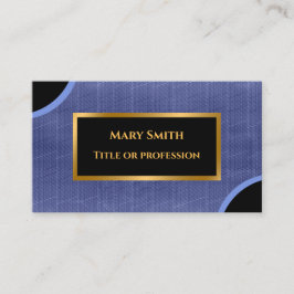 Luxury Modern Guld Blue Jeans Visitkort