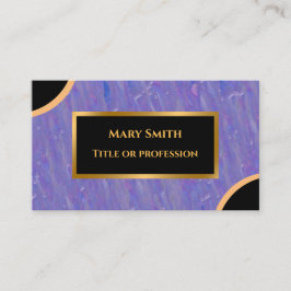Luxury Modern Guld Lila Marble Visitkort