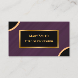 Luxury Modern Guld Lila Marble Visitkort