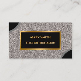 Luxury Modern Guld Silver Visitkort