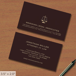 Luxury Modern Lawyer Visitkort