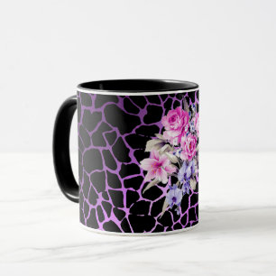 Luxury Modern Lila Black Ro Tigar Mugg