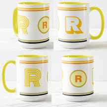 Luxury Monogrammed Initial Coffee Mugg Gift